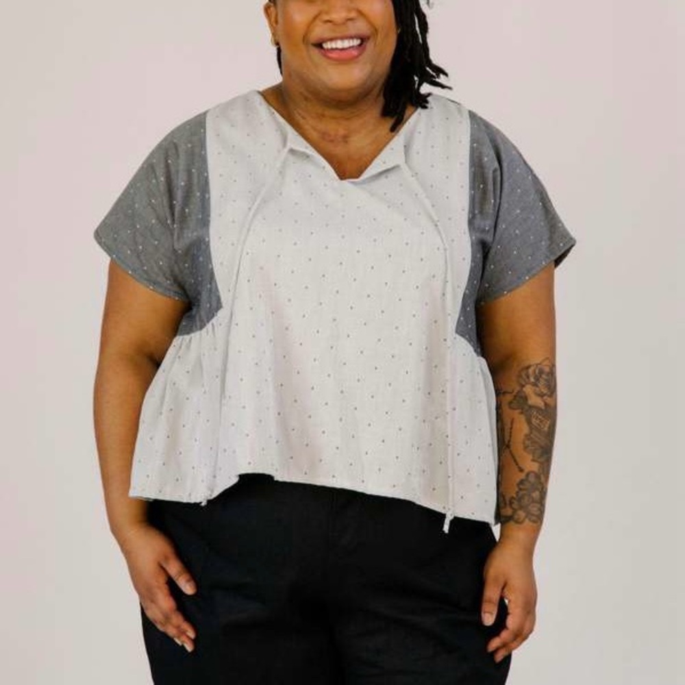 Pamut Apparel Piper top in dot